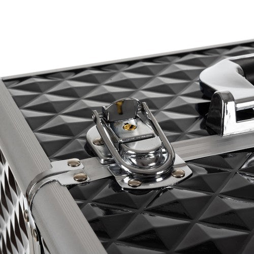 XL Kozmetički Kofer 42.5 x 35 x 24.5 cm Crno-Srebrni