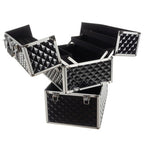 XL Kozmetički Kofer 42.5 x 35 x 24.5 cm Crno-Srebrni