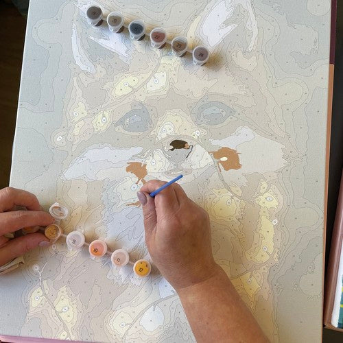 Slikanje po Brojevima 40x50 cm Lisica, Platno na Drvenom Ramu