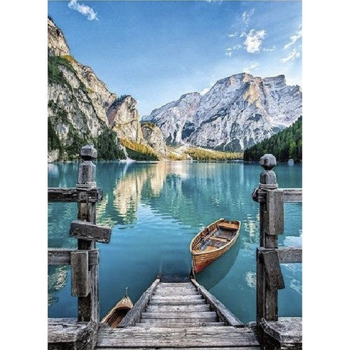 Slikanje po Brojevima 40x50 cm, Planinski Pejzaž, Višebojno, Platno na Drvenom Ramu