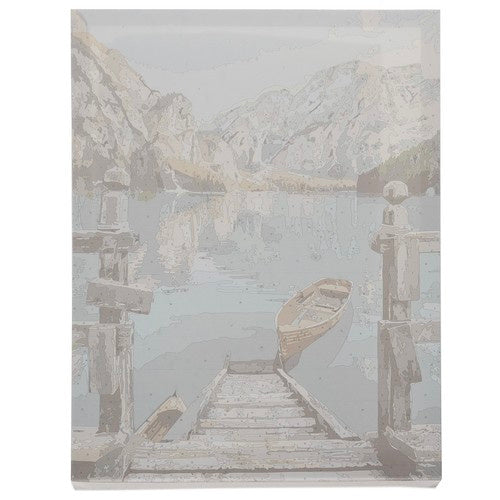 Slikanje po Brojevima 40x50 cm, Planinski Pejzaž, Višebojno, Platno na Drvenom Ramu