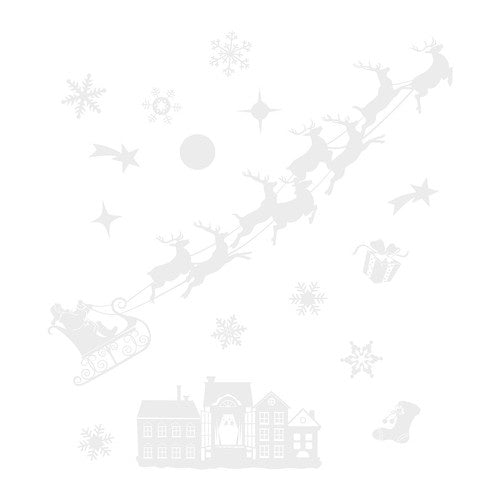 Božićne Naljepnice za Prozor 66 cm PVC