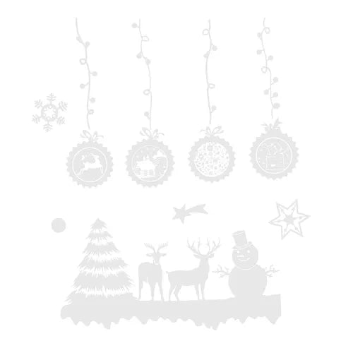 Božićne Naljepnice za Prozor 34 cm PVC