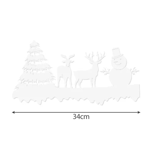 Božićne Naljepnice za Prozor 34 cm PVC