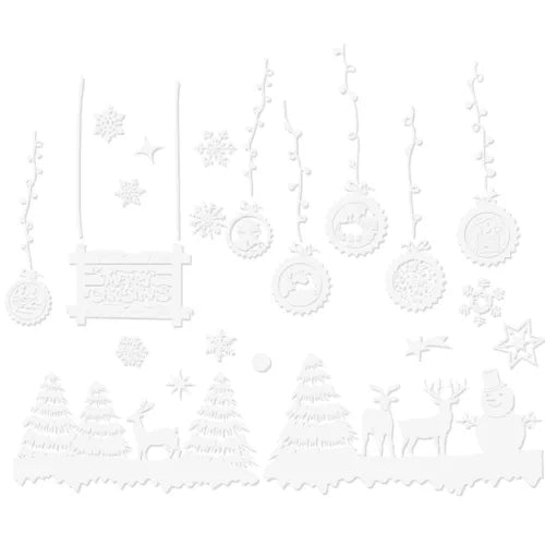 Božićne Naljepnice za Prozor 34 cm PVC