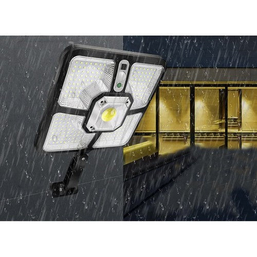 Solarna Lampa s Daljinskim Upravljanjem, 36.5 x 23 x 4.5 cm, Crna