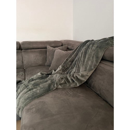 Mekani Topli Prekrivač 200x160 cm u Sivoj Boji