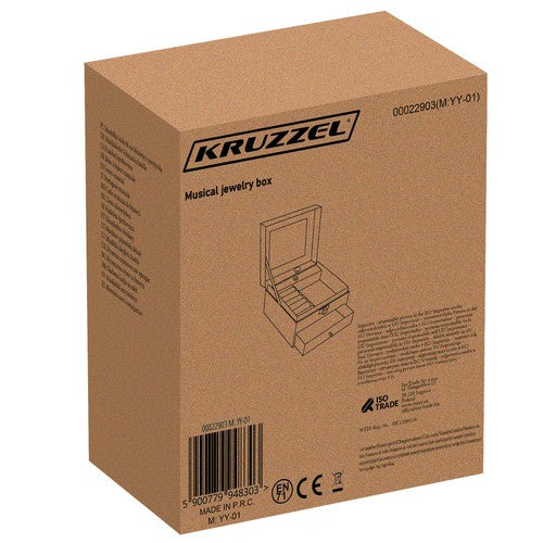 Kutija za Nakit s Glazbenom Kutijom Jednorog 15 x 9 x 13 cm Roza