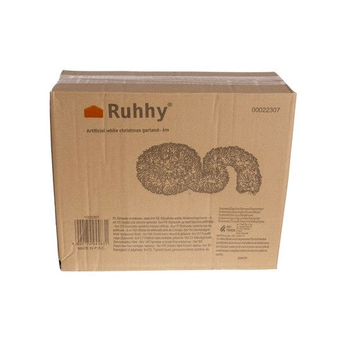 Božićna Girlanda Bijela 6 m x 15 cm