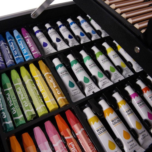 Slikarski Set u Koferu 144 Dijela, Roza, 34 x 23 x 8.5 cm