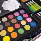 Slikarski Set u Koferu 144 Dijela, Roza, 34 x 23 x 8.5 cm