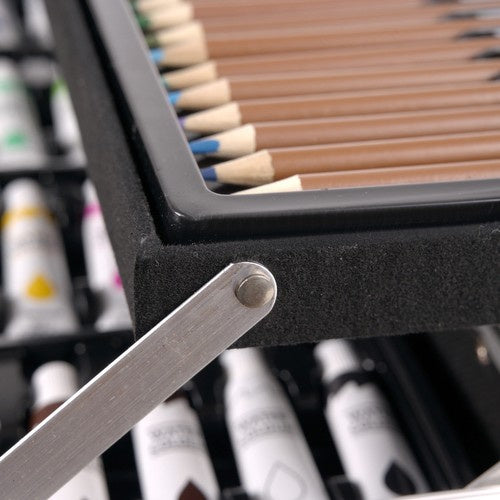 Slikarski Set u Koferu 144 Dijela, Roza, 34 x 23 x 8.5 cm