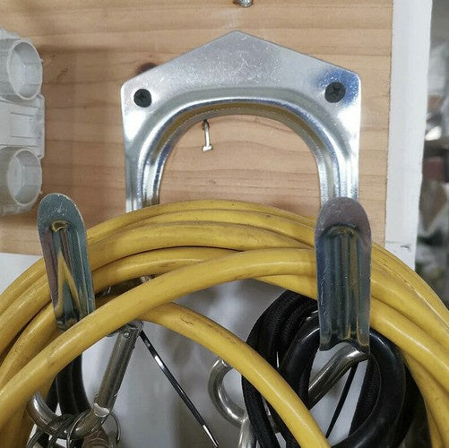 Metalni Vješalice za Alat 20 Komada, 6.5 x 7 x 5.5 cm, Srebrne