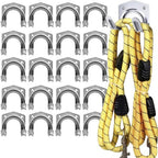 Metalni Vješalice za Alat 20 Komada, 6.5 x 7 x 5.5 cm, Srebrne