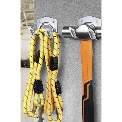 Metalni Vješalice za Alat 20 Komada, 6.5 x 7 x 5.5 cm, Srebrne