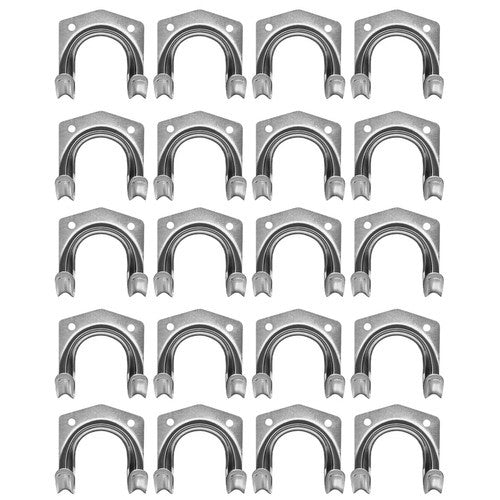 Metalni Vješalice za Alat 20 Komada, 6.5 x 7 x 5.5 cm, Srebrne