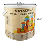 Drvene Kocke - 100 Kocki + Kanta + Sorter + Torba