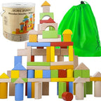 Drvene Kocke - 100 Kocki + Kanta + Sorter + Torba