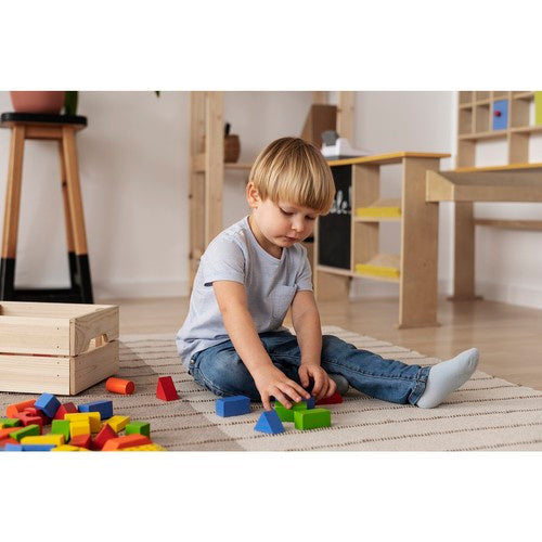 Drvene Kocke - 100 Kocki + Kanta + Sorter + Torba