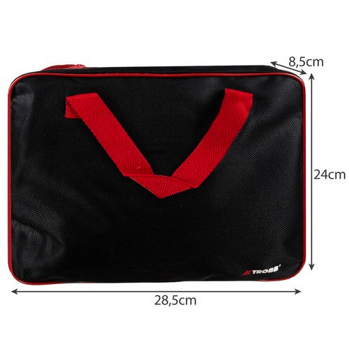 Set za Detailing Automobila 19 Dijelova u Torbi 28.5 x 24 x 8.5 cm Crno-Crveni