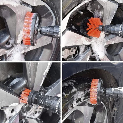 Set za Detailing Automobila 19 Dijelova u Torbi 28.5 x 24 x 8.5 cm Crno-Crveni