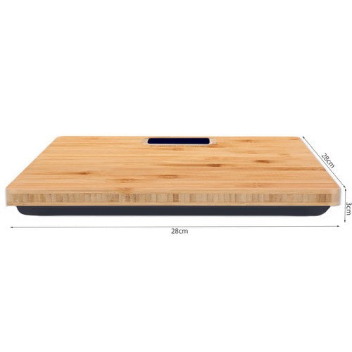 LCD Digitalna Vaga za Kupaonicu od Bambusa 28 x 28 cm do 180 kg