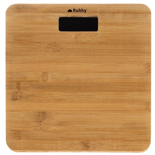 LCD Digitalna Vaga za Kupaonicu od Bambusa 28 x 28 cm do 180 kg