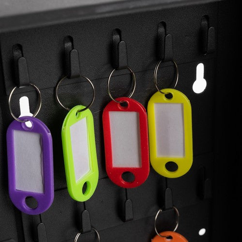 Sigurnosna Kutija za Ključeve s 48 Kuka i Identifikatora, Grafit, 25 x 20 x 8 cm