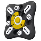 Interaktivna Igračka za Pse s Posudom za Usporavanje Jedenja 25.5 x 25.5 x 2.5 cm Crno-Žuto-Bijela