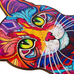 Drvena Slagalica Mačka 38 x 24 cm, 130 Dijelova, Višebojna