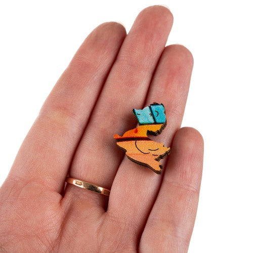 Drvena Slagalica Mačka 38 x 24 cm, 130 Dijelova, Višebojna