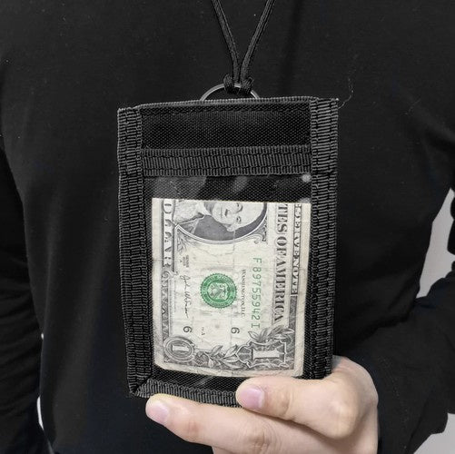 Futrola za Iskaznice i Kartice s Prozirnim Prozorom 13 x 9.3 cm Crna