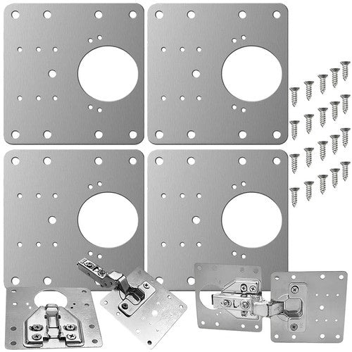 Set Ploča za Popravak Šarki 9 x 9 cm, 4 Komada