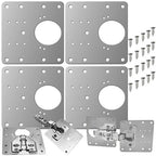 Set Ploča za Popravak Šarki 9 x 9 cm, 4 Komada