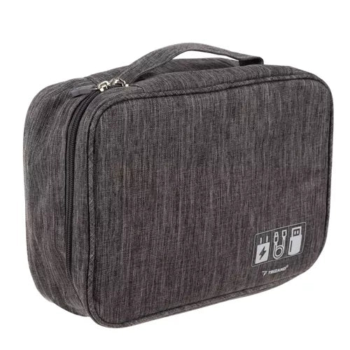 Putni Organizator za Kablove i Punjače 25 x 20 x 10 cm Sivi