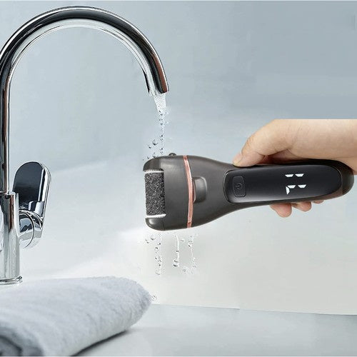 Električna Turpija za Stopala  Crna, Set s 6 Glava