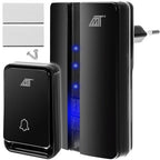 Bežično Vodootporno Zvono za Vrata Crno 8.5 x 5 x 2 cm