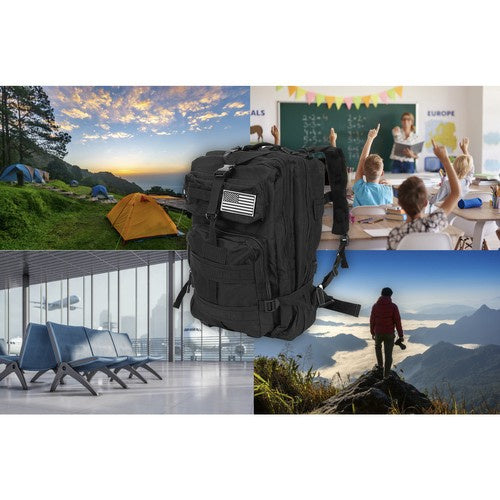 Mali Crni Planinarski Ruksak 26 l 44 x 24 x 20 cm