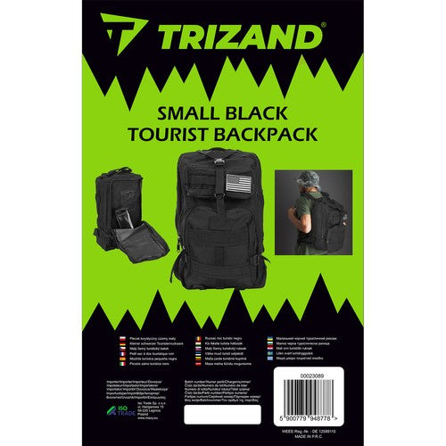 Mali Crni Planinarski Ruksak 26 l 44 x 24 x 20 cm