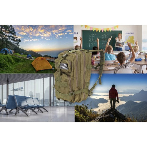 Zeleni Planinarski Ruksak 26L 44 x 28 x 16 cm