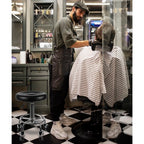 Frizerski Stolac s Kotačićima, Crni, Podesive Visine 43-54 cm