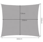 Sjenilo Za Terasu 3x2 m Sivo