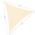 Trokutasta Tenda za Hlad 4x4x4 m Bež