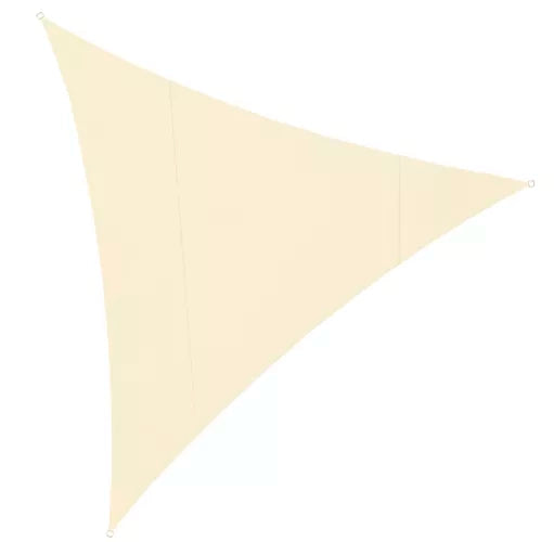 Trokutasta Tenda za Hlad 4x4x4 m Bež