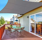 Pravokutna Tenda za Zaštitu od Sunca 4x3 m Siva