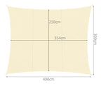 Sjenilo Za Terasu 4x3 m Bež