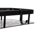 Aluminijska Polica za Kupaonicu 2 Komada Crna 30 x 13 x 4.7 cm