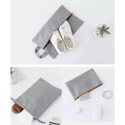 Putni Organizator za Kofer, 7 Komada, Siva/Narančasta