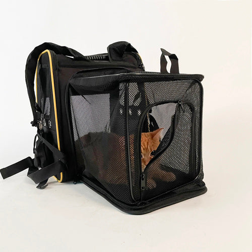 Ruksak za Prijenos Mačke ili Psa s Prozračnom Terasom 35 x 41.5 x 28 cm