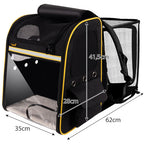 Ruksak za Prijenos Mačke ili Psa s Prozračnom Terasom 35 x 41.5 x 28 cm